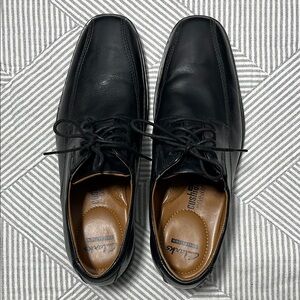 Clarks Men's Black Leather Shoes